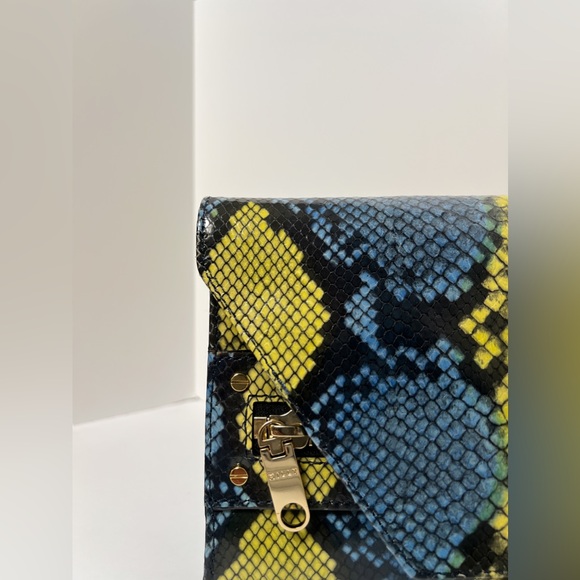 MILLY SNAKESKIN SHOULDER CLUTCH BAG NWT - Picture 7 of 7
